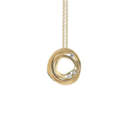 Dune Diamond Pendant in 18K Yellow Sunrise Gold, 18in