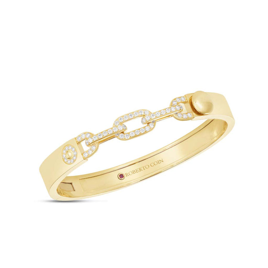 Navarra 0.78ct Diamond Bangle Bracelet in 18K Yellow Gold