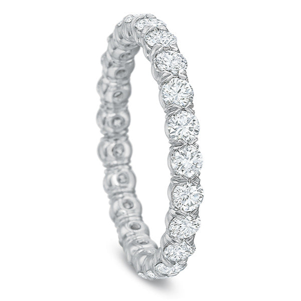 Silk Prong 1.40ct Diamond Eternity Band in Platinum, size 6