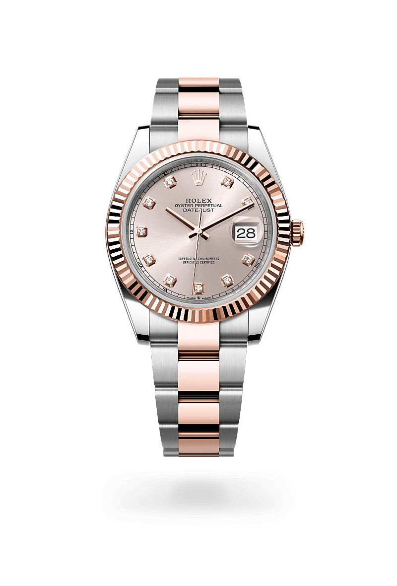 rolex Datejust in Everose Rolesor - combination of Oystersteel and Everose gold,  - Shreve & Co Jewelers