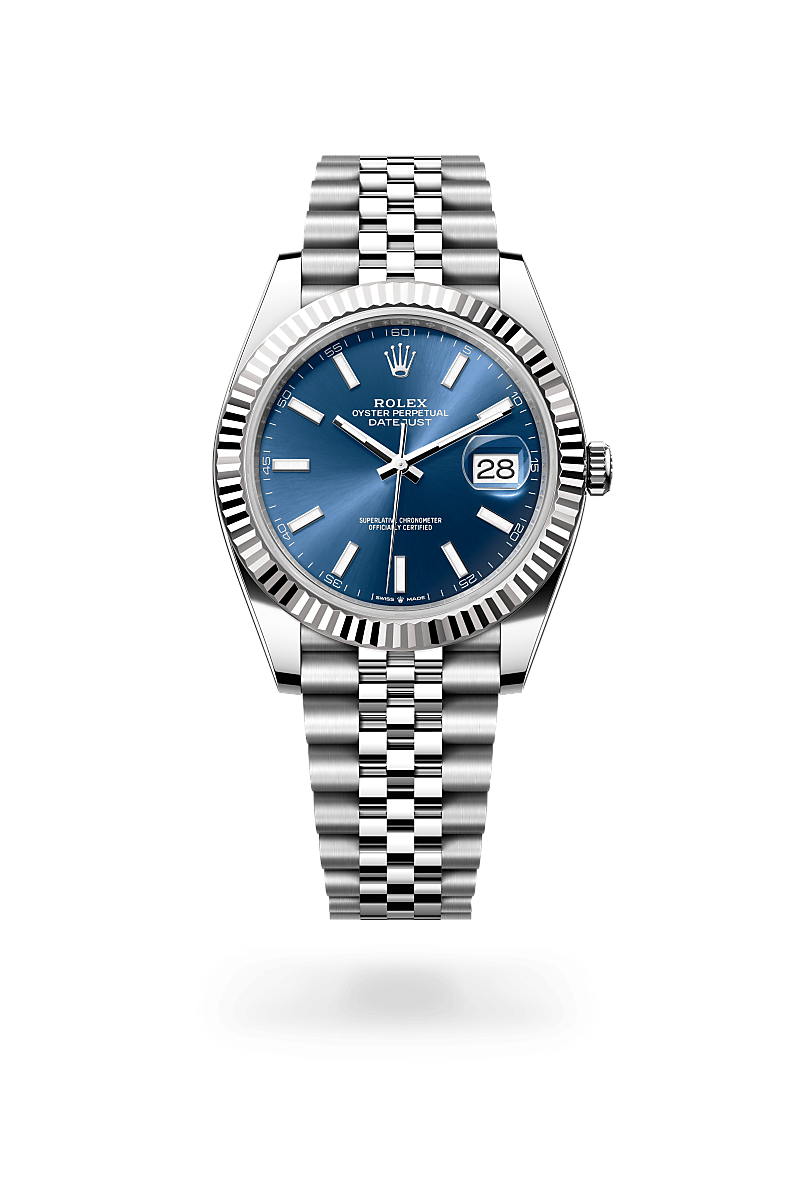 rolex Datejust in White Rolesor - combination of Oystersteel and white gold,  - Shreve & Co Jewelers