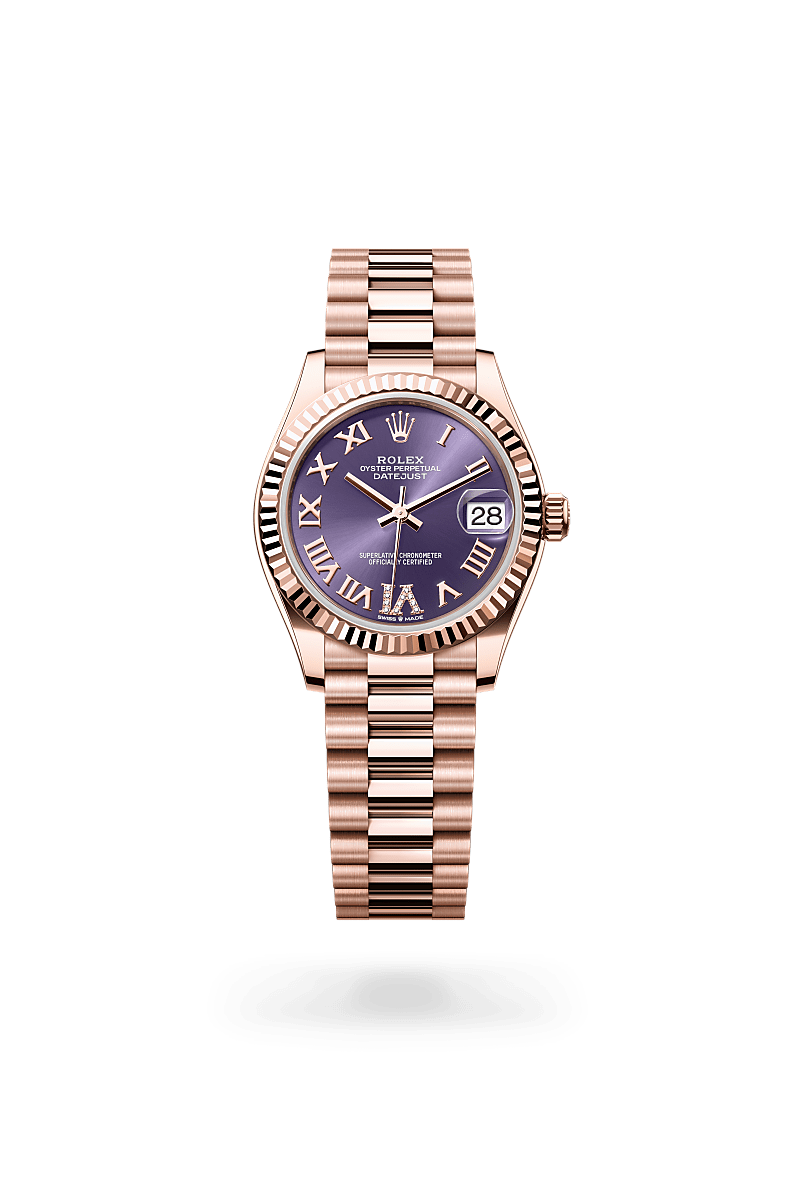 rolex Datejust in 18 kt Everose gold,  - Shreve & Co Jewelers