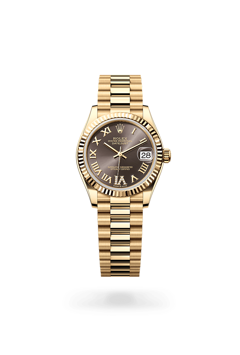 rolex Datejust in 18 kt yellow gold,  - Shreve & Co Jewelers