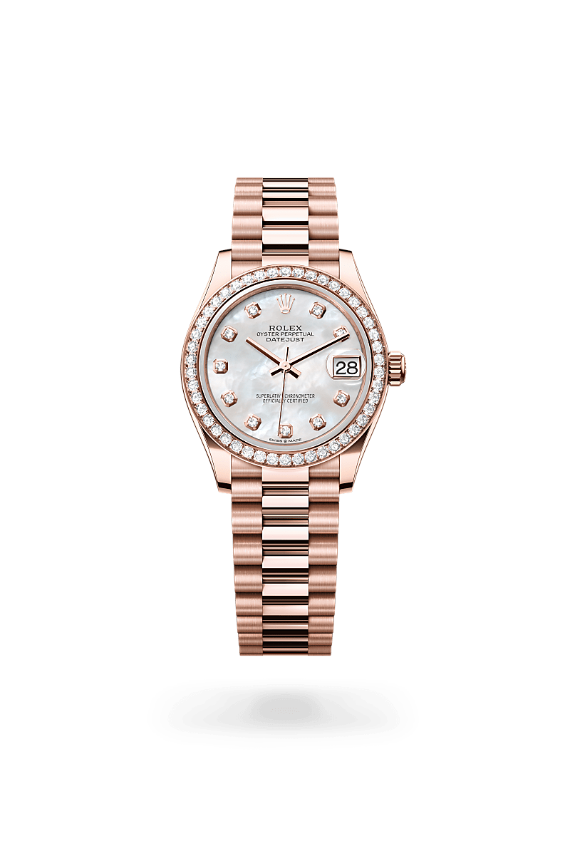 rolex Datejust in 18 kt Everose gold,  - Shreve & Co Jewelers