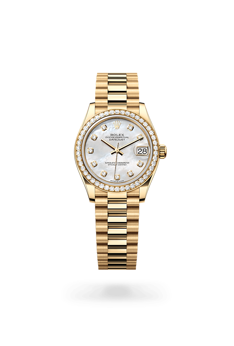 rolex Datejust in 18 kt yellow gold,  - Shreve & Co Jewelers