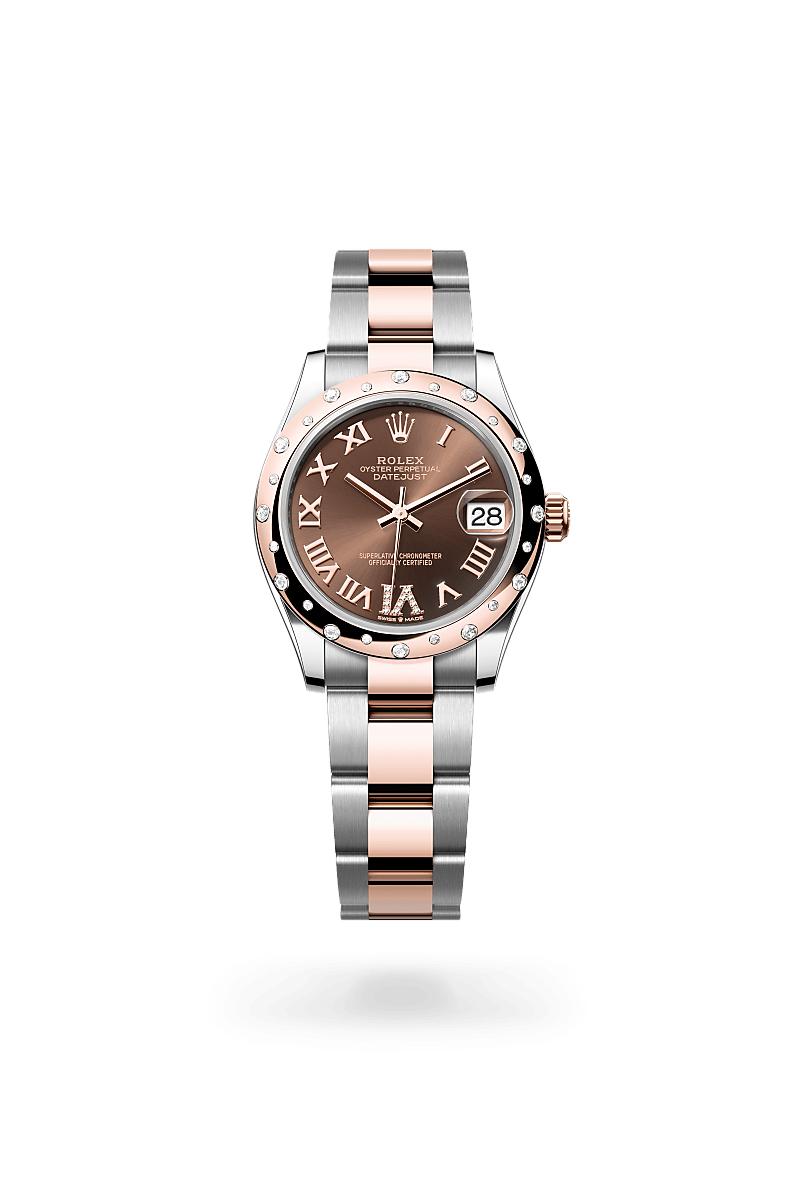 rolex Datejust in Everose Rolesor - combination of Oystersteel and Everose gold,  - Shreve & Co Jewelers