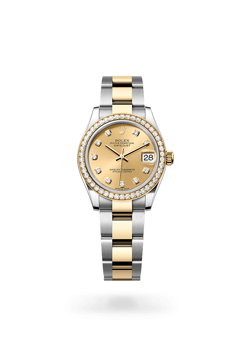 rolex Datejust in Yellow Rolesor - combination of Oystersteel and yellow gold, M278383RBR-0025 - Shreve & Co. Jewelers