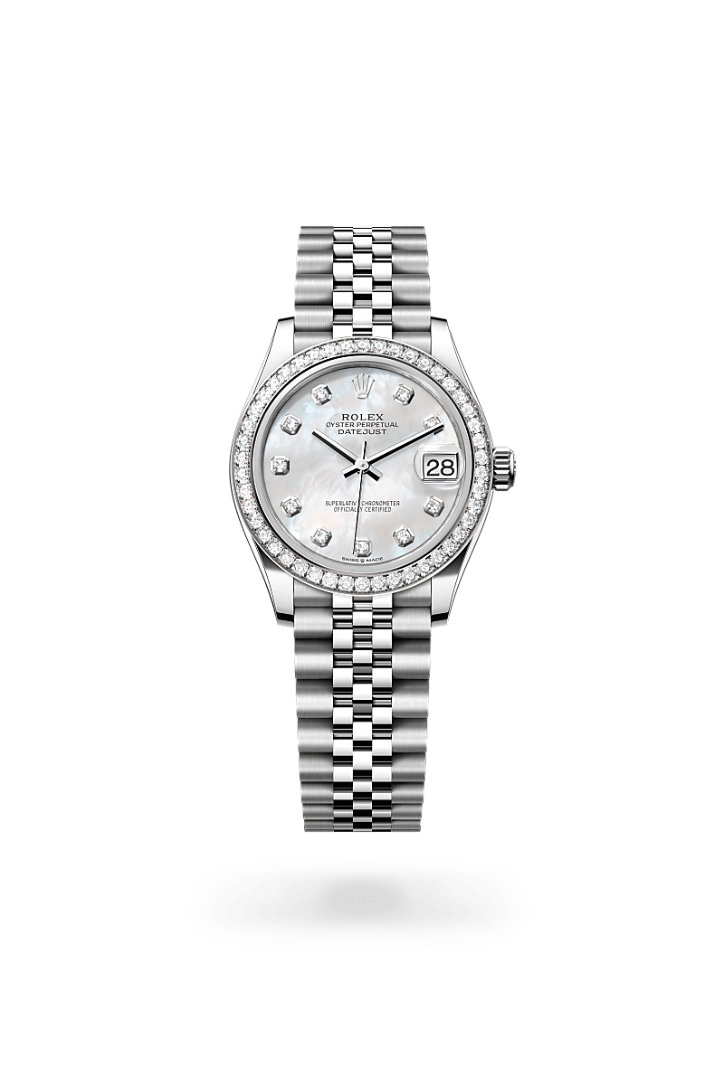 rolex Datejust in White Rolesor - combination of Oystersteel and white gold,  - Shreve & Co Jewelers