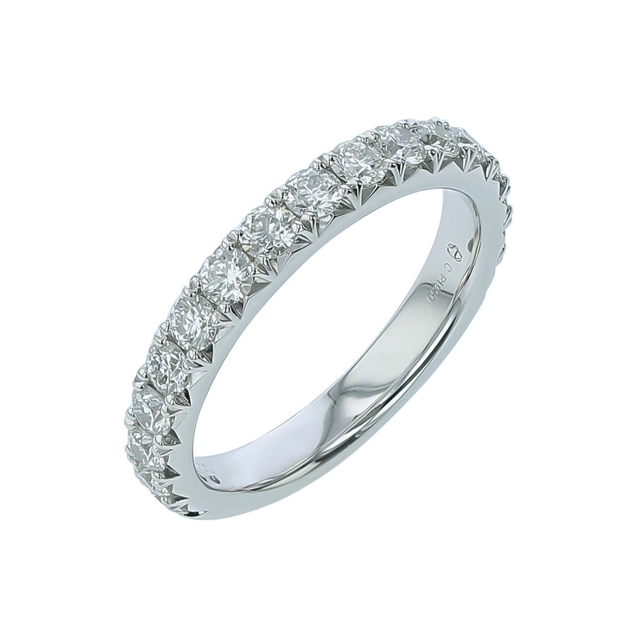 Vela 1.00-1.15ct Diamond Partway Band in Platinum, size 6.5