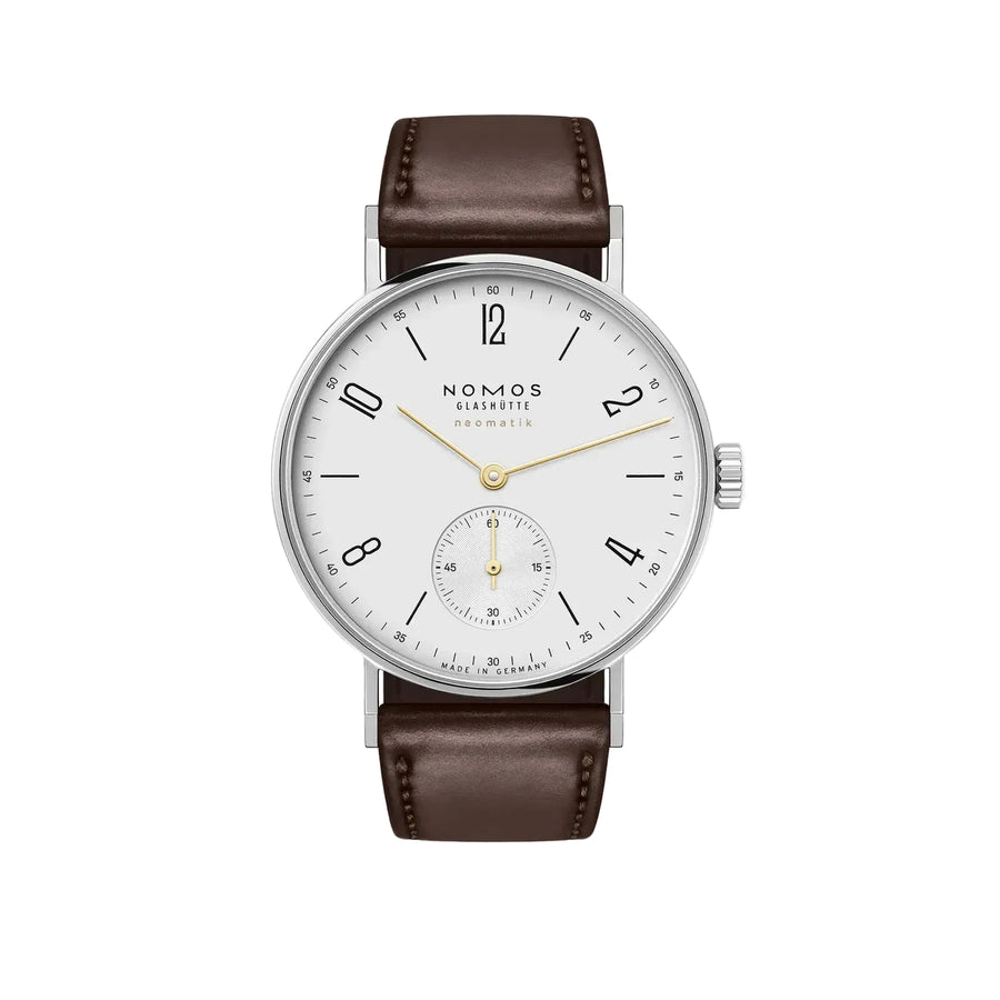 37.5mm Tangente Neomatik Dore Watch with Galvanized Silver Dial in Stainless Steel, Strap