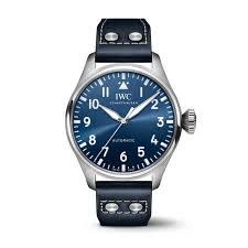 43mm Big Pilot's Watch with Blue Dial in Stainless Steel, Strap