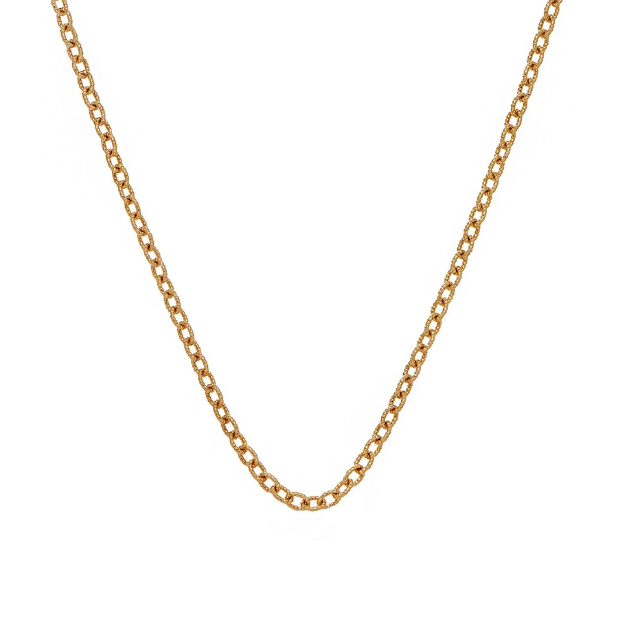 Twisted Oval Chain in 18K Yellow Gold, 30"