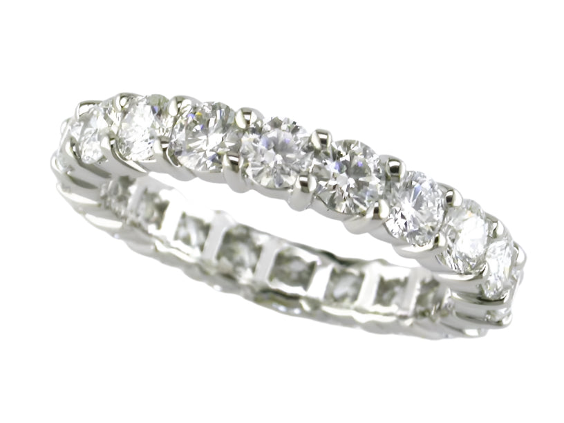 1.76ct Diamond Channel Set Eternity Band in Platinum, size 6.5