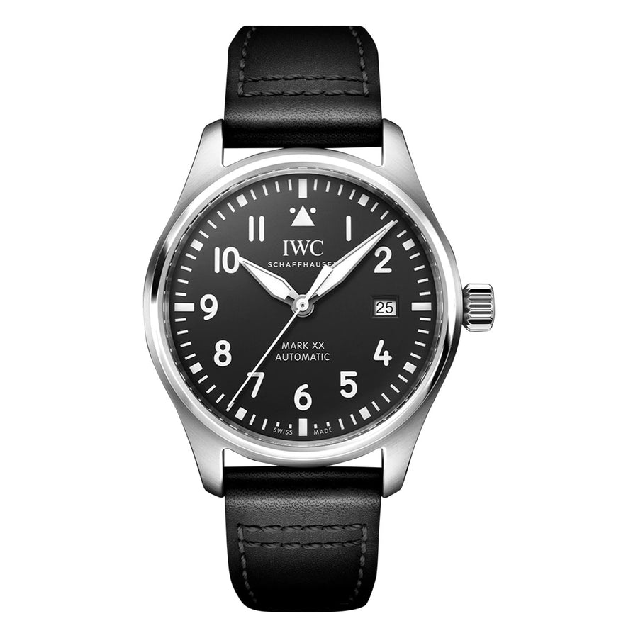 40mm Pilot's Mark XX Watch with Black Dial in Stainless Steel, Strap