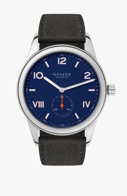 38.5mm Club Campus Watch with Blue Dial in Stainless Steel, Strap