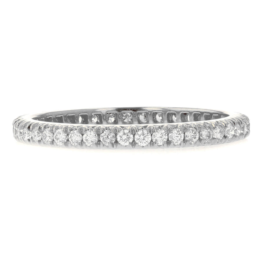 0.65ct Diamond 2.65mm Eternity Band in Platinum Size 6.5