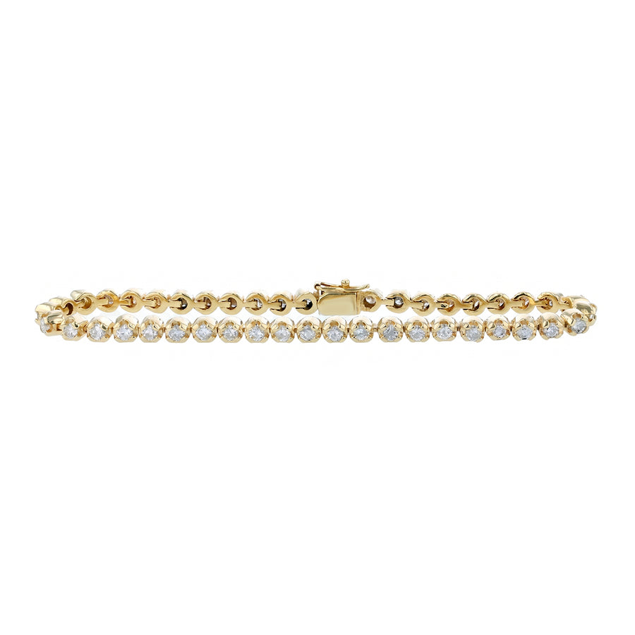 2.20ct Diamond Tennis Bracelet in 14K Yellow Gold 7.25"