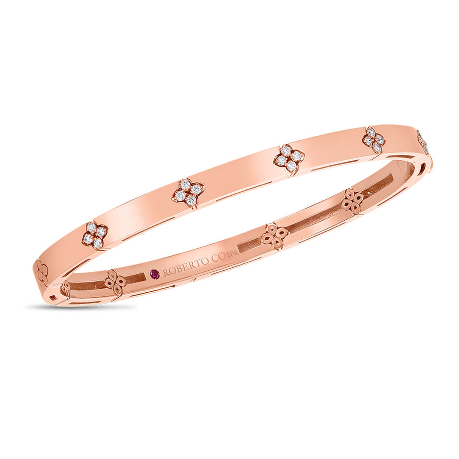 Love in Verona 0.15ct Diamond Bangle Bracelet in 18K Rose Gold