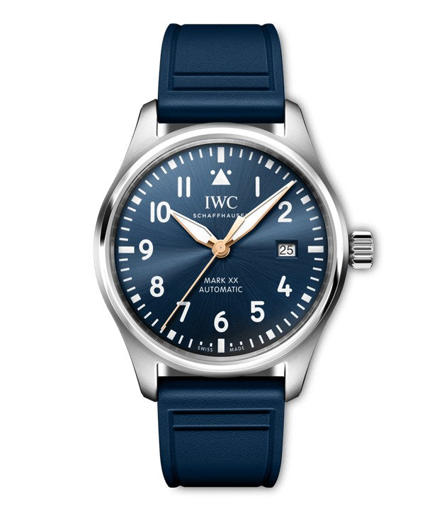 40mm Pilot's Watch Mark XX Le Petit Prince Watch with Blue Dial in Stainless Steel, Strap
