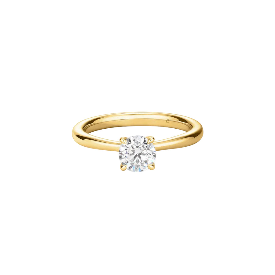 Vela 1.51ct Round Brilliant Diamond Solitaire Ring in 18K Yellow Gold, size 6.5
