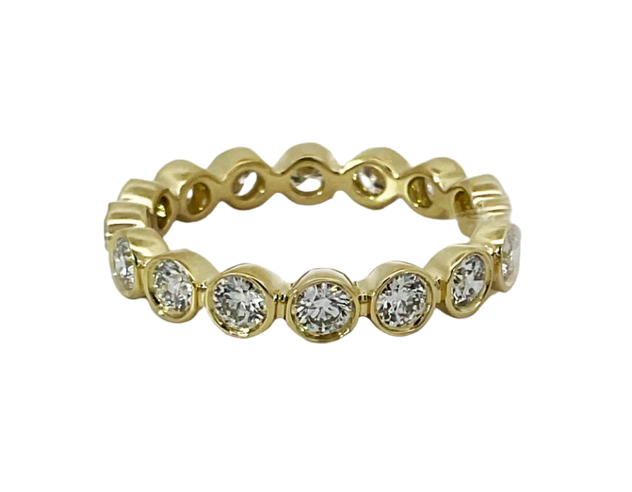 1.16ct Diamond Band in 18K Yellow Gold Size 6
