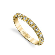 Artisan Pave Criss Cross Diamond Band