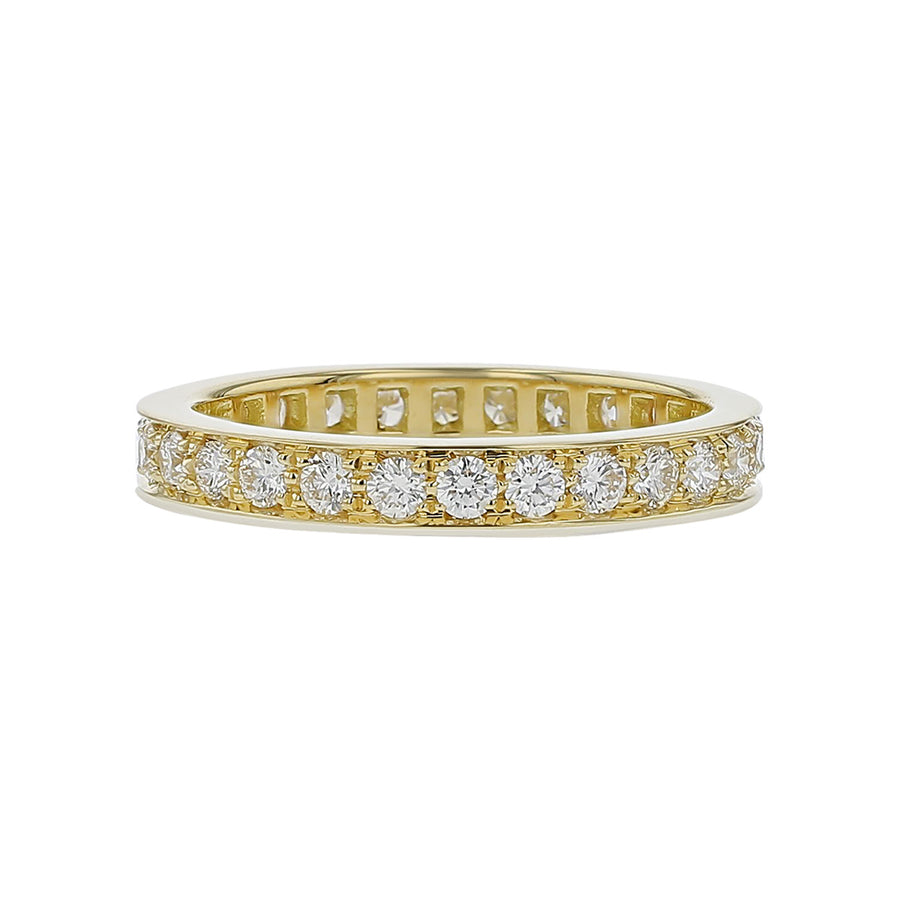 0.84ct Diamond Eternity Band in 18K Yellow Gold, Size 6.5