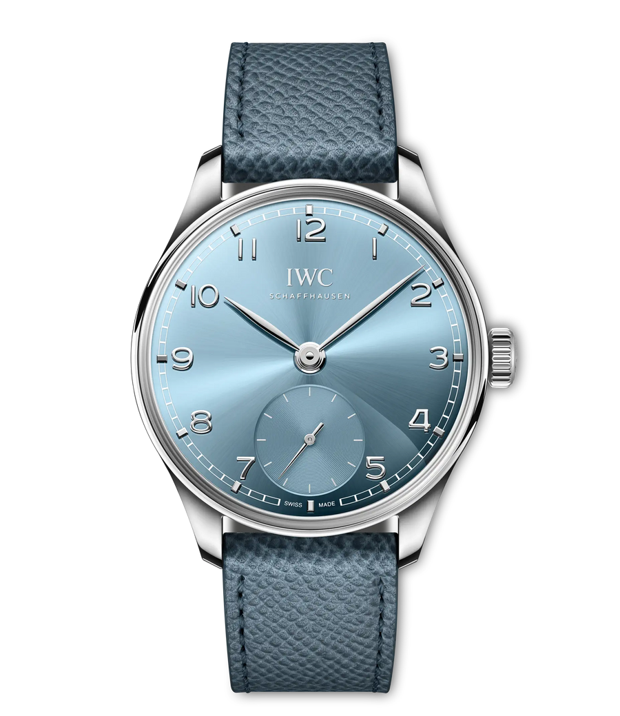 40mm Portugieser Automatic Watch with Horizon Blue Dial in 18K White Gold, Strap