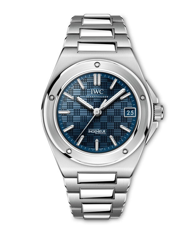 35mm Ingenieur Automatic Watch with Blue Dial in Stainless Steel, Bracelet
