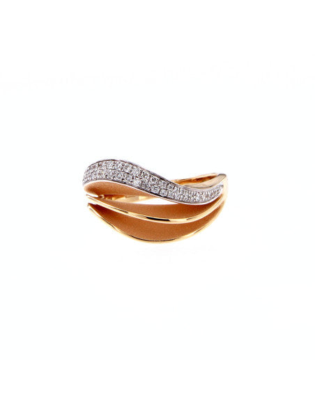 Velaa 0.20ct Diamond Ring in 18K Orange Apricot Gold, size 6.5