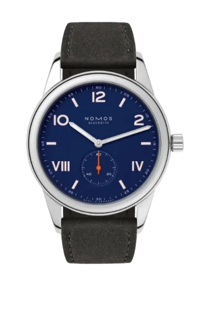 38.5mm Club Campus Watch with Blue Dial in Stainless Steel, Strap