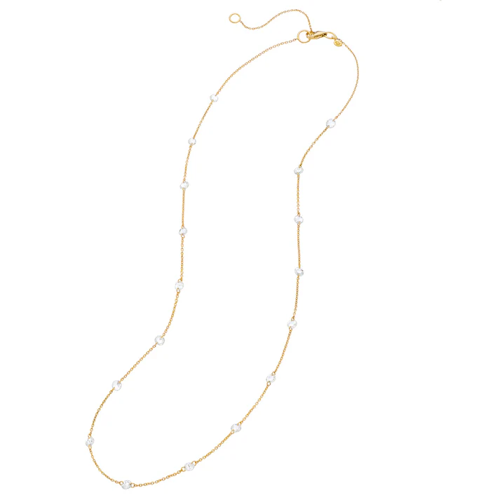 Cien 1.04ct Diamond Station Necklace in 18K Yellow Gold