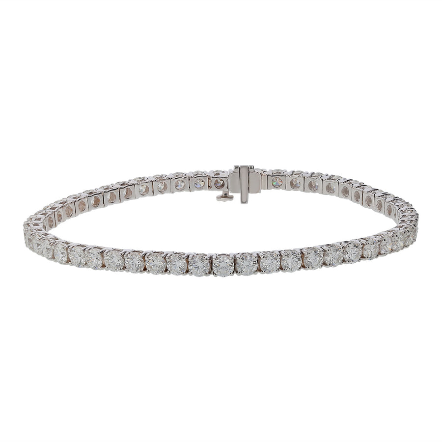 7.36ct Diamond Tennis Bracelet in 18K White Gold, 7in