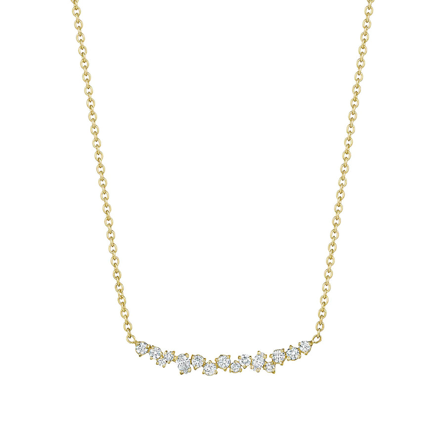 Stardust Cluster Bar Necklace