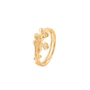 BOHO 0.008ct Diamond Ring in 18K Yellow Gold, Size 6.5