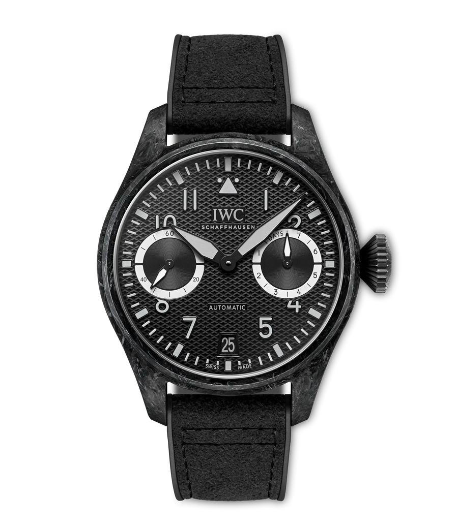 46.5mm Big Pilot's Watch AMG G 63 with Black Dial in Ceramic Matrix Composite, Strap