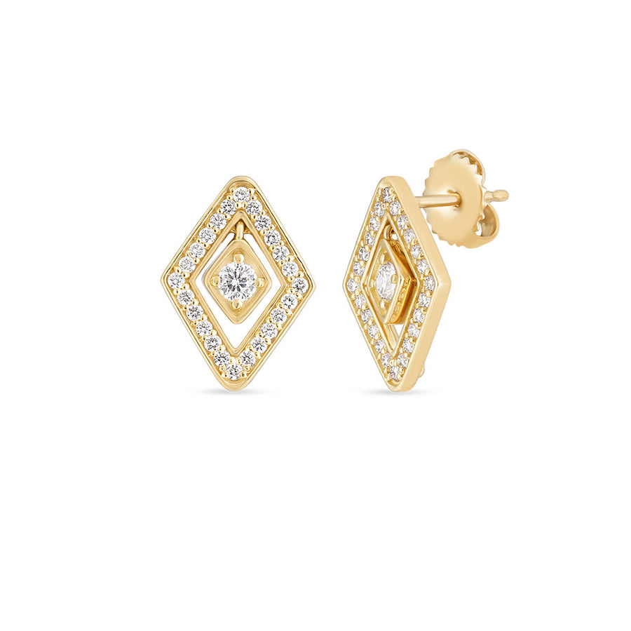 Diamante 0.55ct Diamond Earrings in 18K Yellow Gold