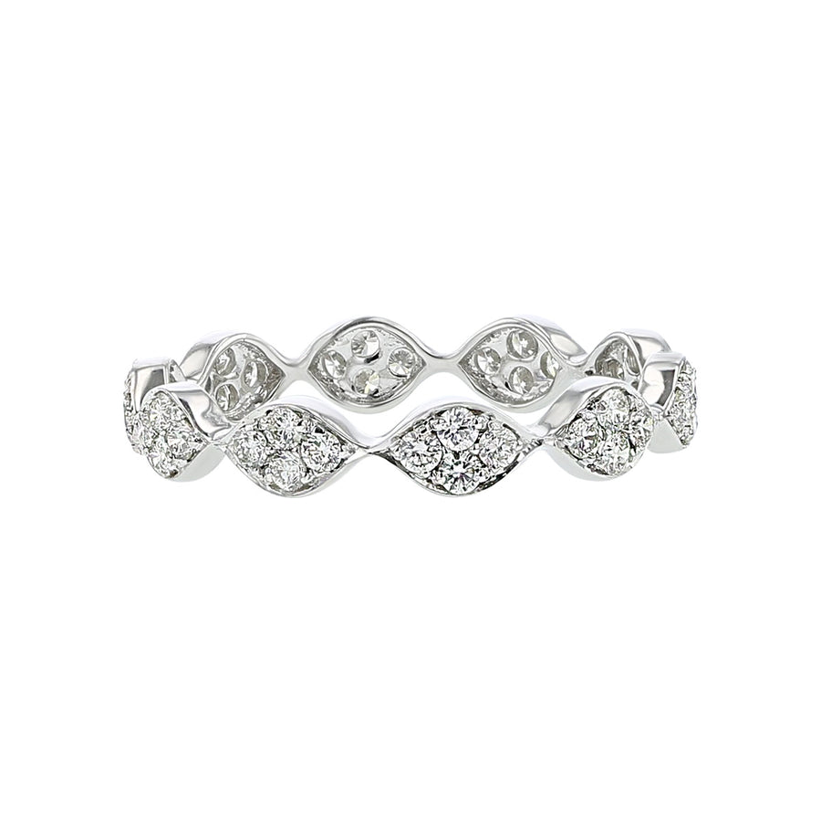 Darcy 0.53ct Diamond Eternity Band in 18K White Gold, Size 7