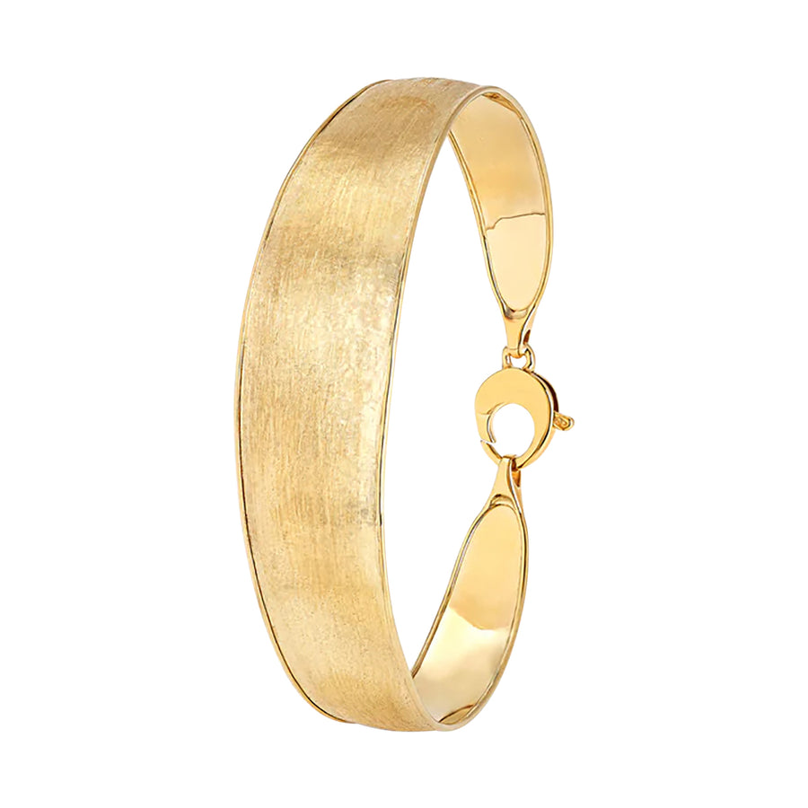 Lunaria Collection 18K Yellow Gold Medium Width Bangle