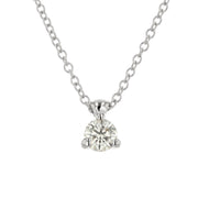 HOF Classic 3 Prong Solitaire Pendant