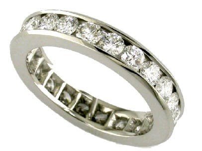 2.26ct Diamond Eternity Band in Platinum, Size 6