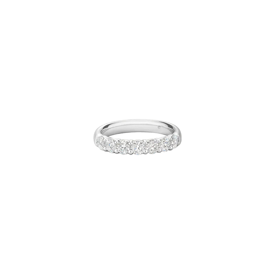 Signature 0.66-0.85ct Diamond 7-Stone Band in Platinum, size 6.5