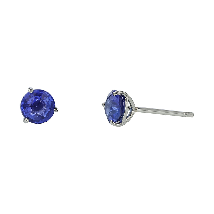 2.02ct Sapphire Stud Earrings in Platinum