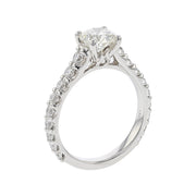 18K White Gold Diamond Engagement Ring Setting