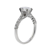 Oval Crisscut L'Amour Diamond Engagement Ring