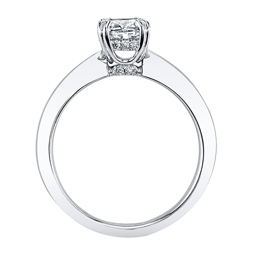 Classico Platinum Diamond Engagement Ring Setting