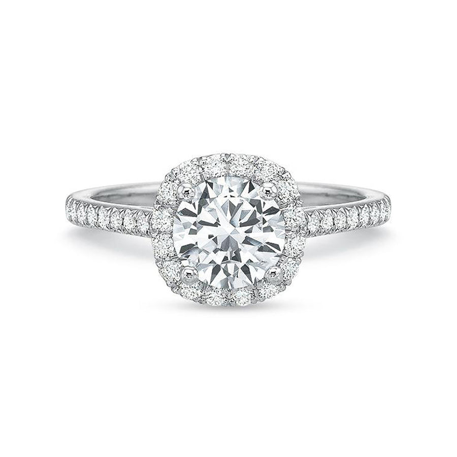 New Aire Cushion Halo Engagement Ring Setting