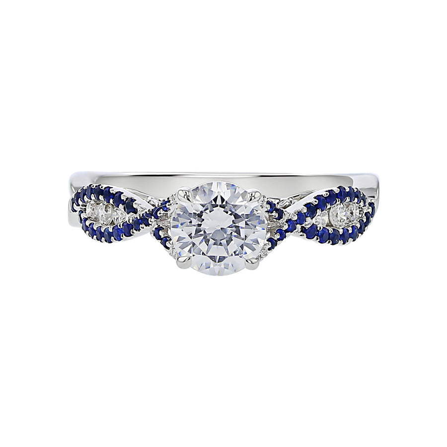 Twist Filigree Diamond Engagement Ring Setting