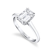 Classico Emerald-cut Solitaire Engagement Ring