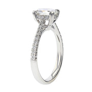 L'Amour Crisscut Oval Diamond Engagement Ring